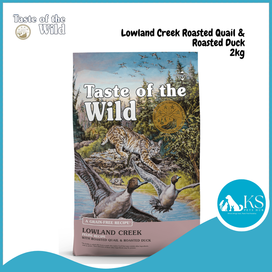 Taste of the Wild Lowland Creek Feline Cat Recipe with Roasted Quail & Roasted Duck 2kg