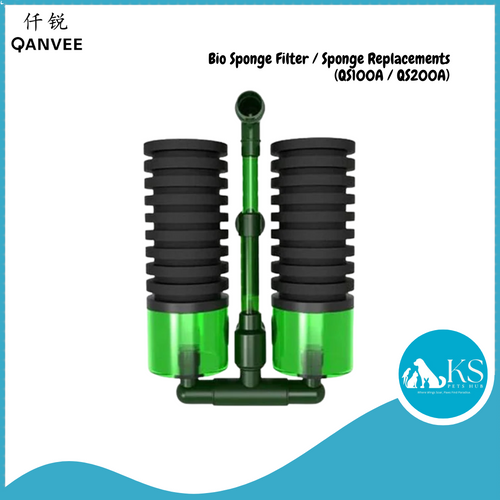 QANVEE Bio Sponge Filter (QS100A / QS200A) Fish & Aquatic
