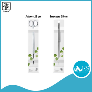 Tropica Tweezers 25 cm / Scissors 25 cm Fish & Aquatic