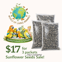 Load image into Gallery viewer, [WOLA Small Sunflower] World Of Living Animals European Seeds 1kg Bird Feed for Parrots &amp; Small Pets