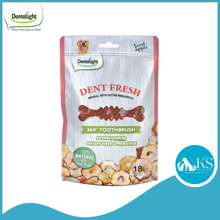 Load image into Gallery viewer, Dentalight Dent Fresh 360 Toothbrush Antioxidant Dog Treats x 18s 150g