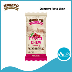 Bronco Dental Chew Assorted Flavors Blueberry / Banana / Peanut Butter / Cranberry / Mint / Milk