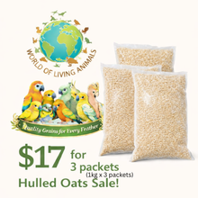 Load image into Gallery viewer, [WOLA White Oat] World Of Living Animals Hulled Bird Food 1kg