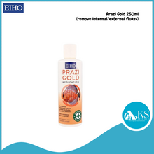Load image into Gallery viewer, EIHO Prazi Gold (remove internal/external flukes) 120ml / 250ml / 500ml Fish &amp; Aquatic