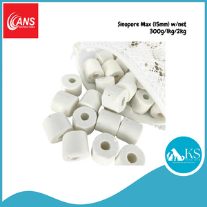ANS Sinopore Max (15mm) w/net - 300g/1kg/2kg Fish & Aquatic