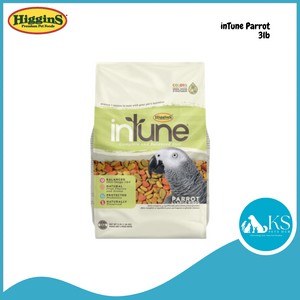 Higgins Intune Parakeet Conure & Cockatiel 2lb / Parrot 3lb Bird Feed