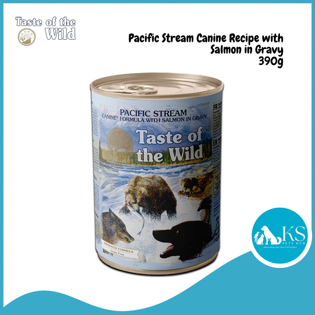 Taste Of The Wild Pacific Stream Canine Recipe with Salmon in Gravy 390g