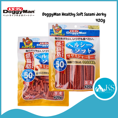 DoggyMan Healthy Soft Sasami Jerky / Jerky Cut Dog Treats 420g