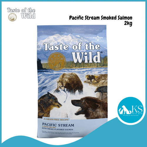 Taste of The Wild Pacific Stream Canine Dog Recipe with Smoke-Flavored Salmon 2kg / 12.2kg ~ Adult Dog Feed