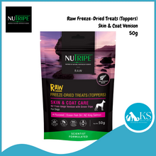 Load image into Gallery viewer, Nutripe Raw Freeze Dried Treats (Toppers) For Dogs 50g - 4 Care Range Dog Treats