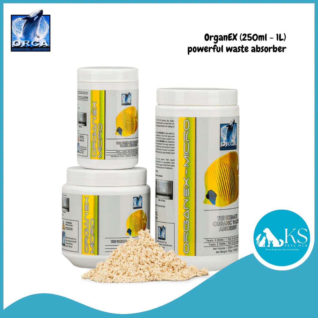 ORCA LABS OrganEX (250ml - 1L) Powerful Waste Absorber Fish & Aquatic