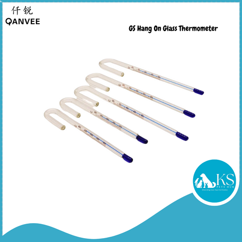Qanvee GS Hang On Glass Thermometer Fish & Aquatic