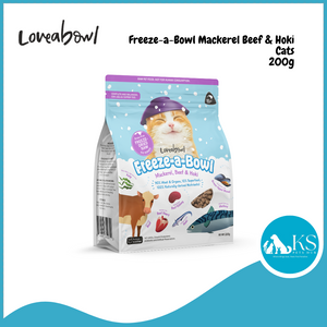 Loveabowl Freeze-a-Bowl Mackerel, Beef & Hoki for Cats 85g / 200g