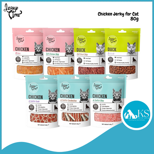 Jerky Time For Cats Assorted Flavors 80g Cat Treats
