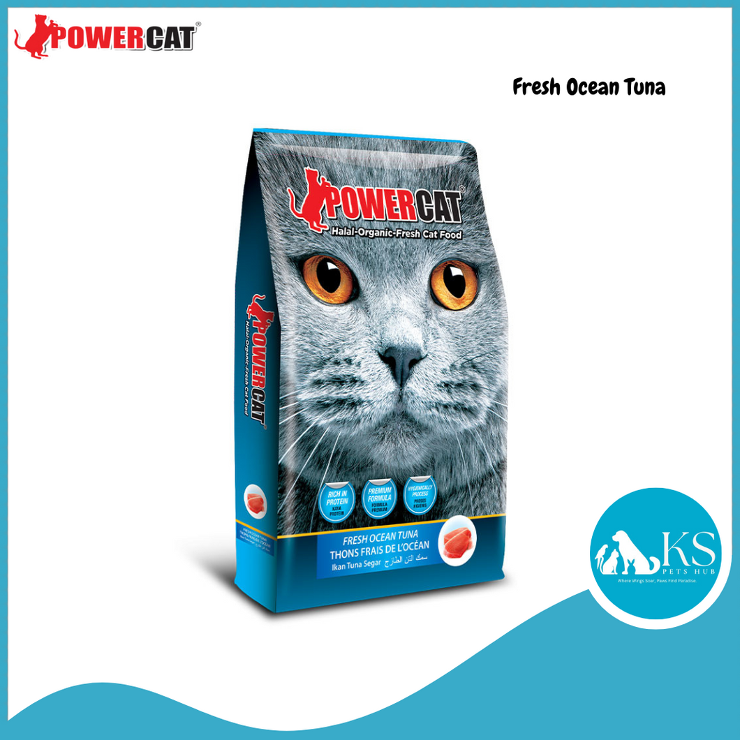 Powercat Halal-Organic-Fresh Cat Food Fresh Ocean Tuna 1.4kg