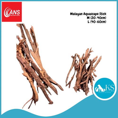 ANS Malayan Aquascape Stick M (20-40cm)/L (40-60cm) Fish & Aquatic
