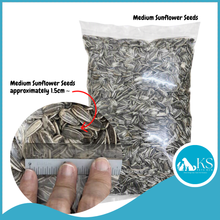 Load image into Gallery viewer, KSPH Medium Striped Sunflower Seeds 1kg Bird Food Treats
