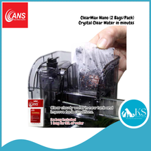 Load image into Gallery viewer, ANS ClearMax Nano (2 Bags/Pack) - Crystal Clear Water in minutes Fish &amp; Aquatic