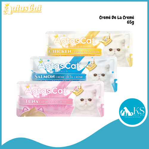 Aatas Cat CRÈME DE LA CRÈME Salmon / Tuna / Chicken 65g Cat Treats