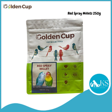 Load image into Gallery viewer, Golden Cup Spray Millet (Yellow / Red) 250g Bird Food