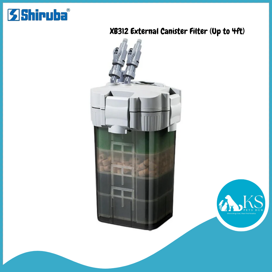 SHIRUBA XB312 External Canister Filter (Up to 4ft) Fish & Aquatic