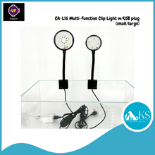 Load image into Gallery viewer, UP AQUA CA-L16 Multi-Function Clip Light w/USB plug (Small/Large) Fish &amp; Aquatic