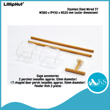 Load image into Gallery viewer, [Stainless Steel] Lilliphut Wired 37 White Parrot Bird Cage Durable Easy Clean