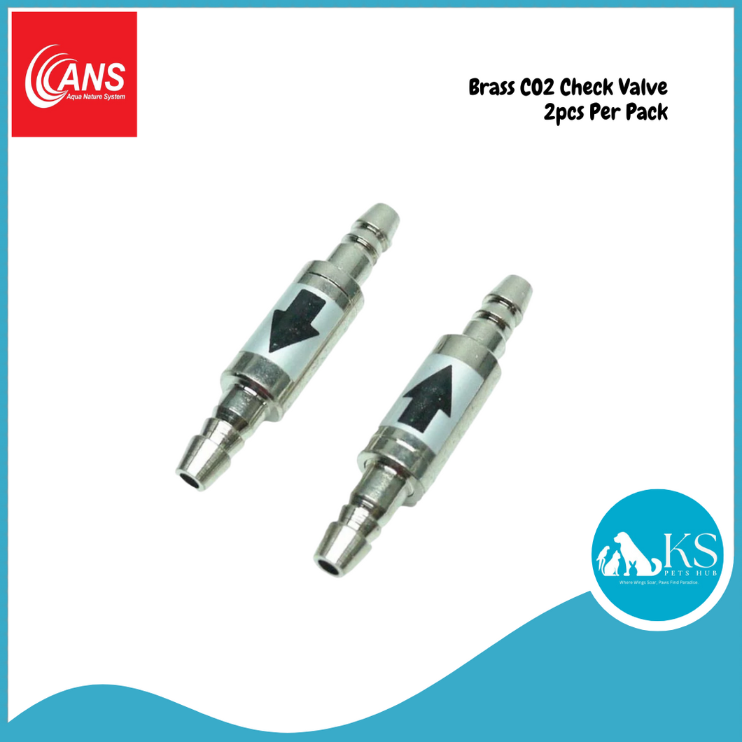 ANS Brass CO2 Check Valve 2pcs Per Pack Fish & Aquatic