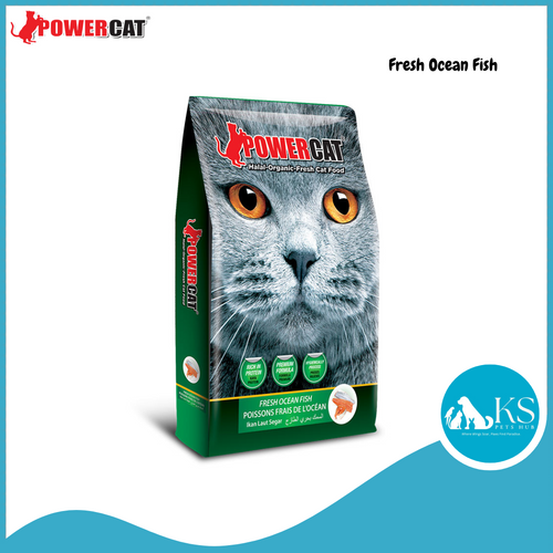 Powercat Halal-Organic-Fresh Cat Food Fresh Ocean Fish 1.4kg