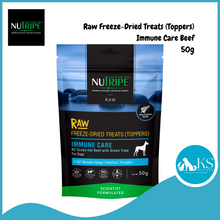 Load image into Gallery viewer, Nutripe Raw Freeze Dried Treats (Toppers) For Dogs 50g - 4 Care Range Dog Treats