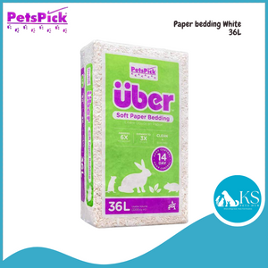 PETSPICK Uber Paper bedding White 36L / 56L for Small Animals