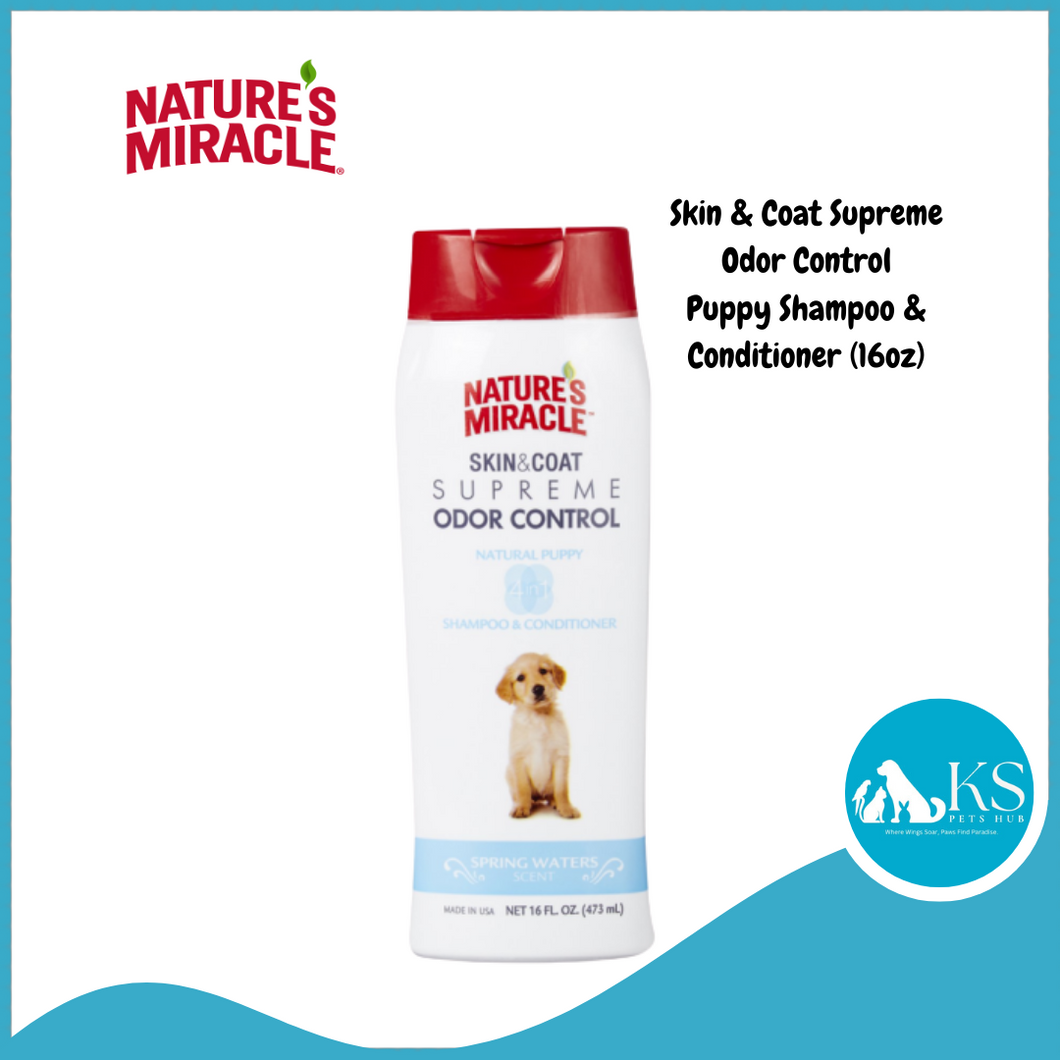 Nature's Miracle Skin & Coat Supreme Odor Control - Puppy Shampoo & Conditioner 16oz