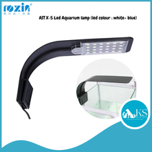 Load image into Gallery viewer, AST X‑5 LED Aquarium Lamp (White + Blue LED) Bright, Cool‑Tone Lighting for Nano &amp; Desktop Aquariums