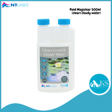 Load image into Gallery viewer, NT LABS Treatments Medicines Pond Magiclear/Mature/Aqua Clear/Eradick/Bacterad/Tap Water Chlorine Remover/Sludgeclear 500ml Fish &amp; Aquatic