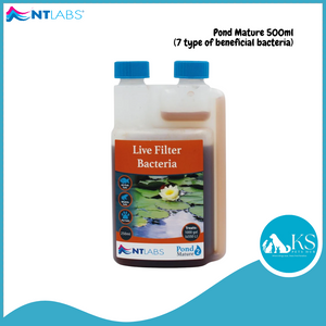 NT LABS Treatments Medicines Pond Magiclear/Mature/Aqua Clear/Eradick/Bacterad/Tap Water Chlorine Remover/Sludgeclear 500ml Fish & Aquatic