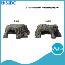 Load image into Gallery viewer, SUDO S-1821/1822 Tunnel Driftwood Stump S/M Fish &amp; Aquatic