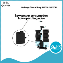 Load image into Gallery viewer, QANVEE Bio Sponge Filter w/ Pump (DD100A /DD200A) Fish &amp; Aquatic