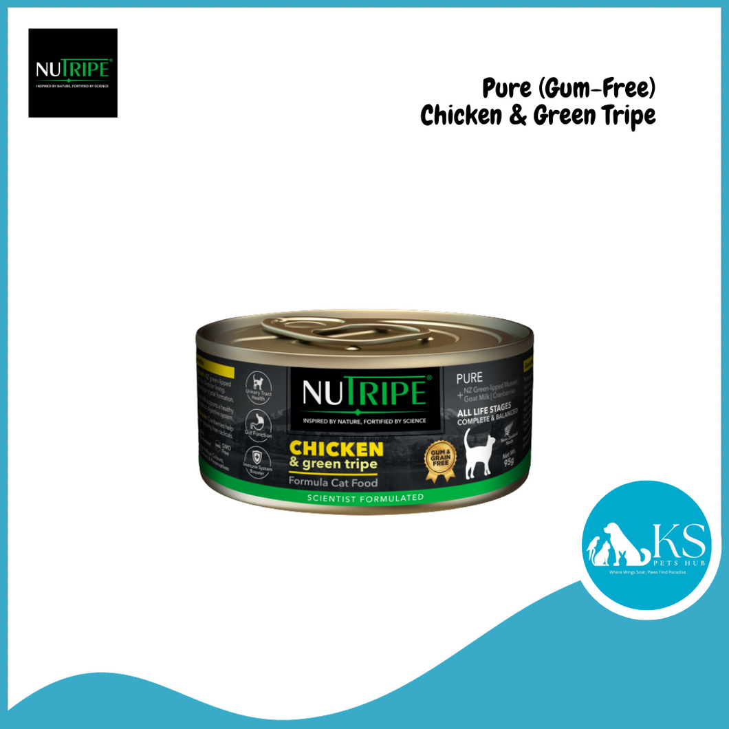 Nutripe Pure Cat Gum Free Chicken & Green Tripe 95g