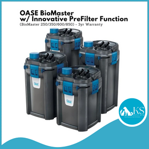 OASE BioMaster (w/ Innovative PreFilter Function)- (250/350/600/850) - 3yr Warranty