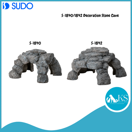 SUDO S-1840/1842 Decoration Stone Cave Fish & Aquatic