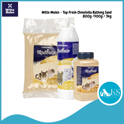 Witte Molen Top Fresh Chinchilla Bathing Sand 800g/900g/3kg For Small Animals