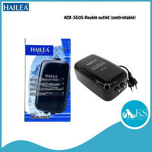HAILEA Air Pump Silent - ACO 5500 Series (Single / Double Outlet) Fish & Aquatic