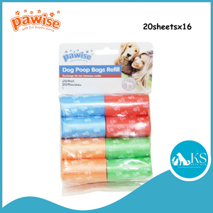 Pawise Poop Bag Refills 20/Roll - 8s / 16s