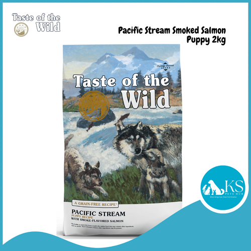 Taste of The Wild Pacific Stream Puppy Dog Recipe with Smoke-Flavored Salmon 2kg / 12.2kg Dog Feed