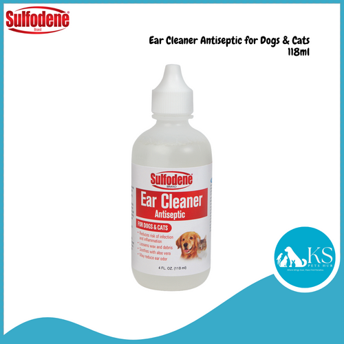 Sulfodene Antiseptic Ear Cleaner for Dogs & Cats 118ml