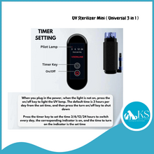Load image into Gallery viewer, Voonline UV Sterilizer Mini ( Universal 3 in 1 ) - Algae / bacteria Sterilization Fish &amp; Aquatic