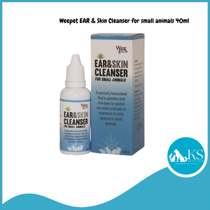 Wee pet EAR & Skin Cleanser for small animals 40ml For Small Animals