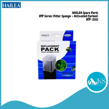 Load image into Gallery viewer, HAILEA Spare Parts - BTP Series (200-1000L/Hr) (Filter Sponge + Activated Carbon) Fish &amp; Aquatic