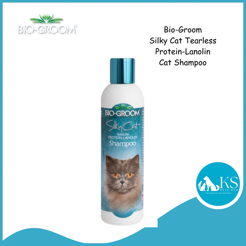 Bio-Groom Silky Cat Tearless Protein-Lanolin Shampoo 8oz (236ml)