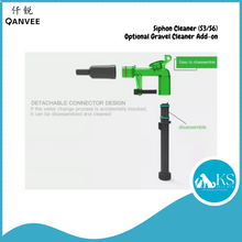 Load image into Gallery viewer, QANVEE Siphon Cleaner (S3/S6) &amp; Optional Gravel Cleaner Add-on Fish &amp; Aquatic